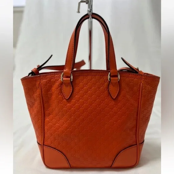Gucci Vibrant Orange Tote Bag - Picture 2 of 16